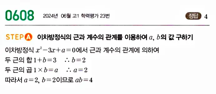 마플시너지 공통수학1 답지 해설