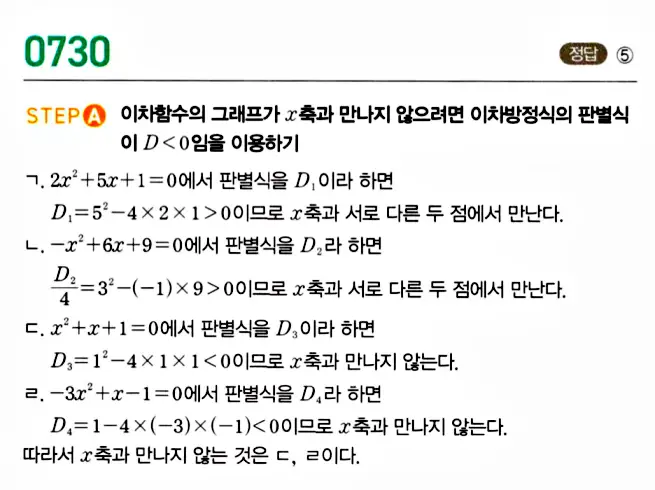 마플시너지 공통수학1 답지 해설