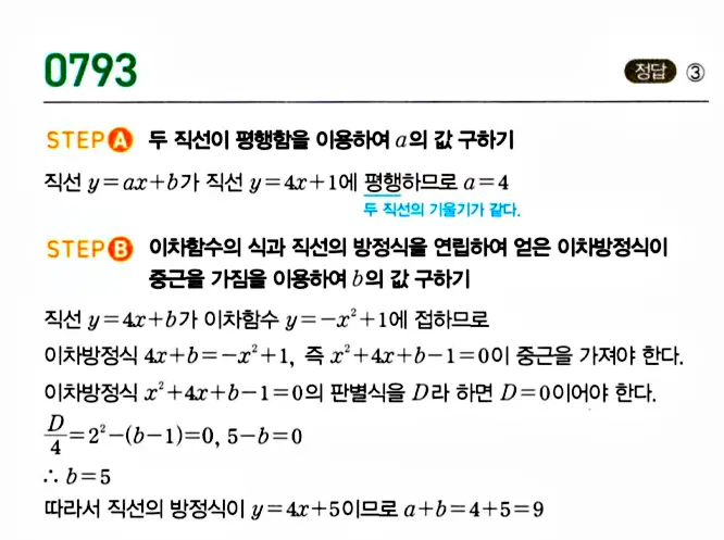 마플시너지 공통수학1 답지 해설