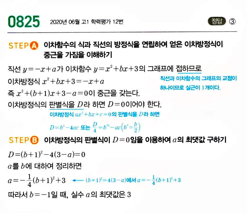 마플시너지 공통수학1 답지 해설