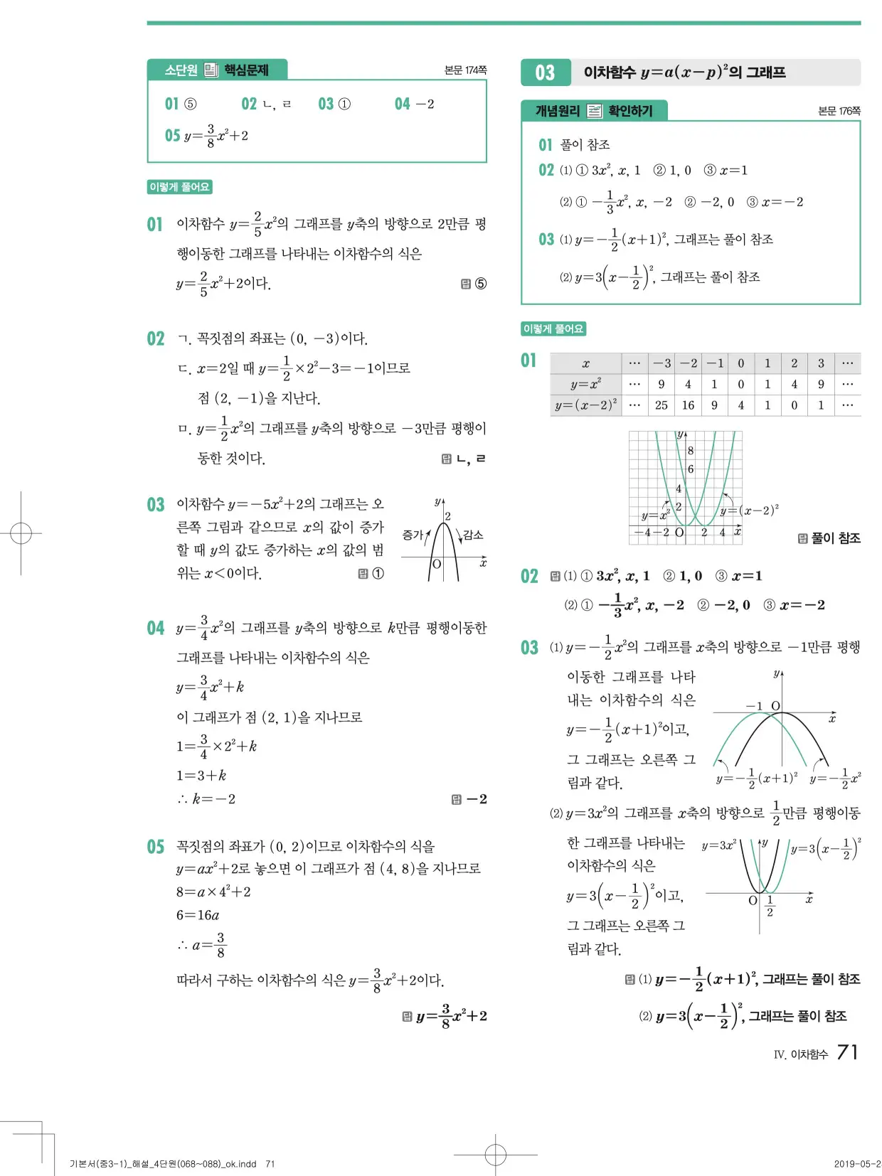개념원리중3-1답지 71