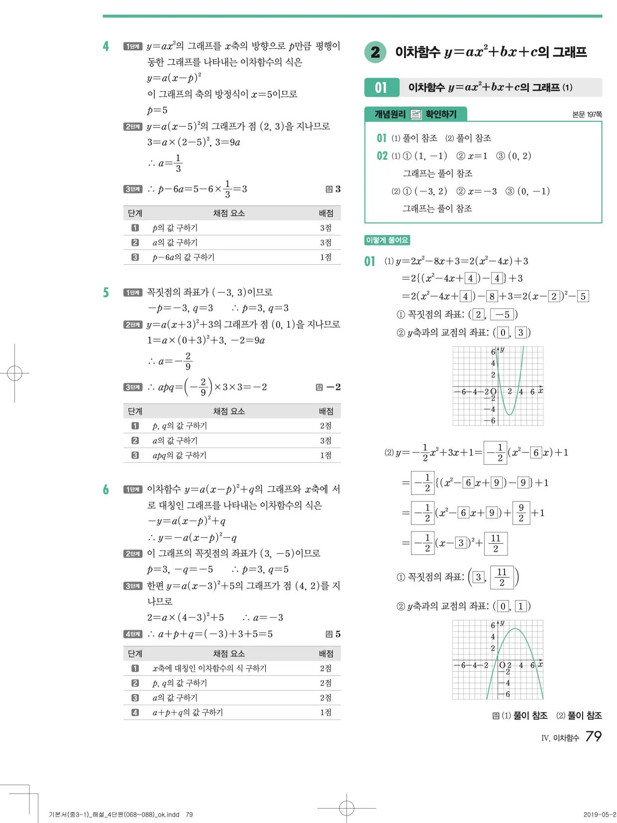 개념원리중3-1답지 79