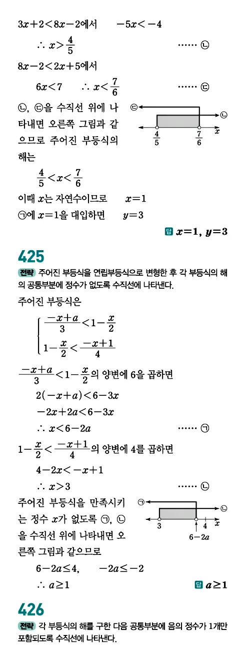 개념원리 공통수학1 답지 196페이지