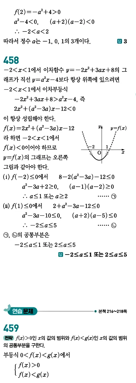 개념원리 공통수학1 답지 213페이지