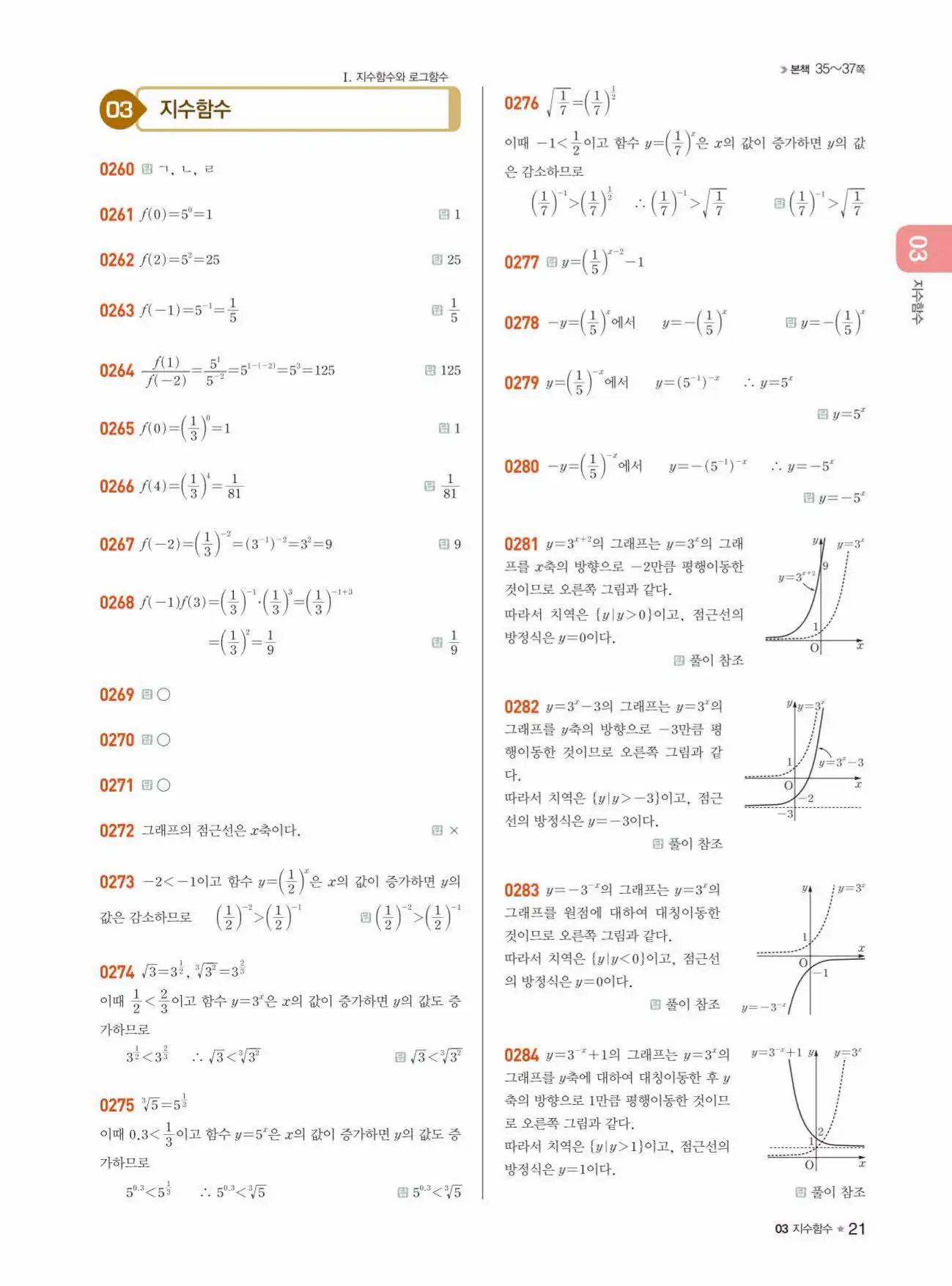 라이트쎈 대수 답지 21페이지