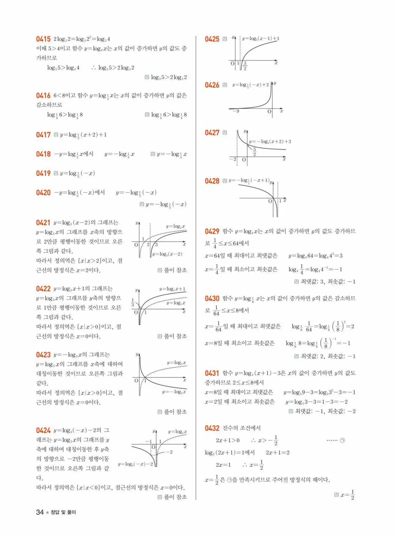 라이트쎈 대수 답지 34페이지