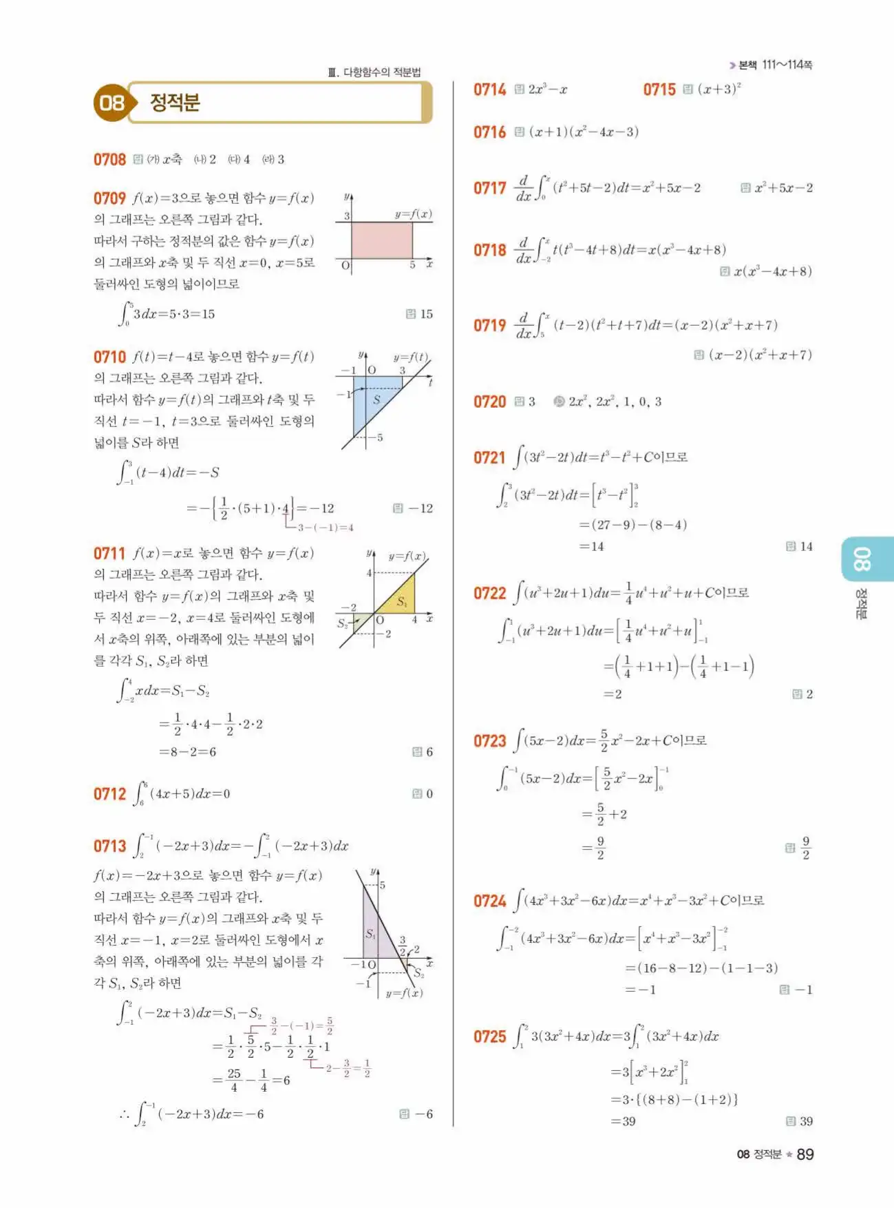 라이트쎈미적분1답지 89페이지