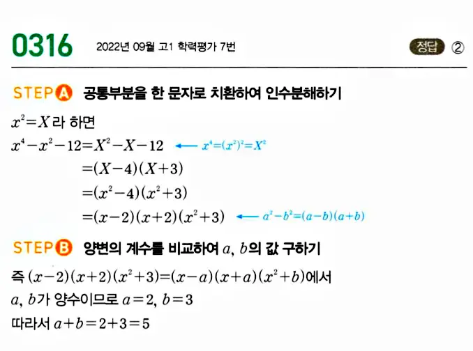 마플시너지 공통수학1 답지 해설