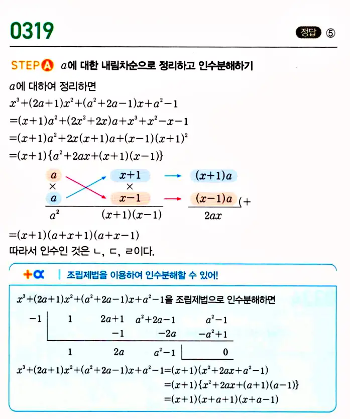 마플시너지 공통수학1 답지 해설