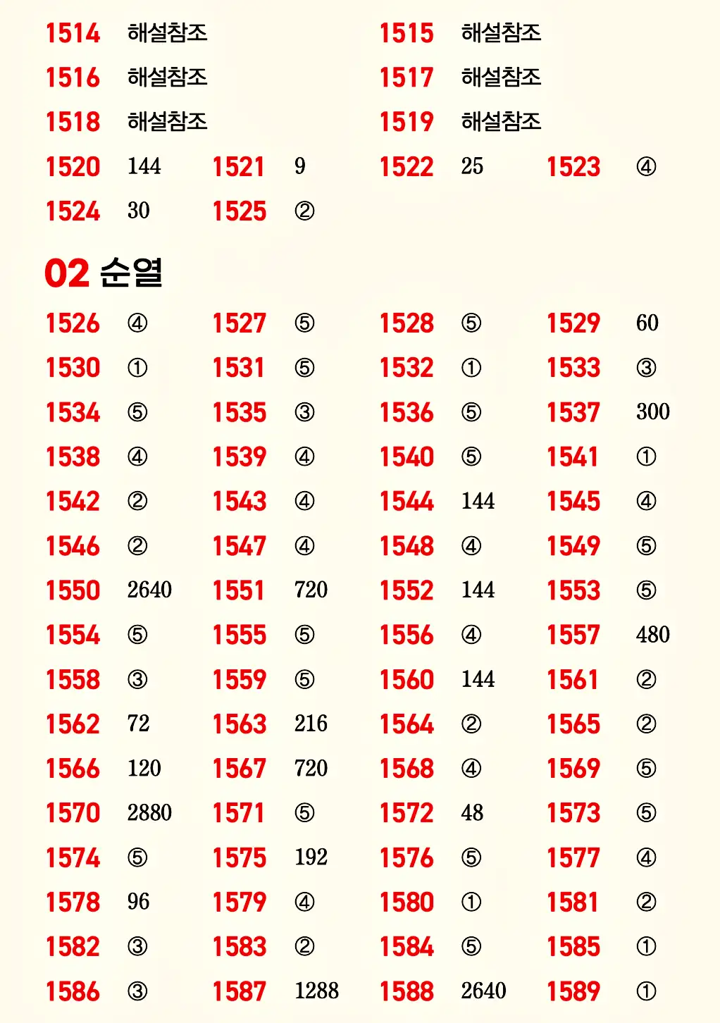 마플시너지 공통수학1 빠른답지 22p