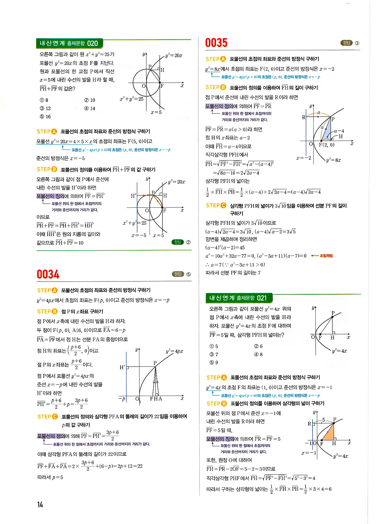 마플시너지 기하 답지 14페이지