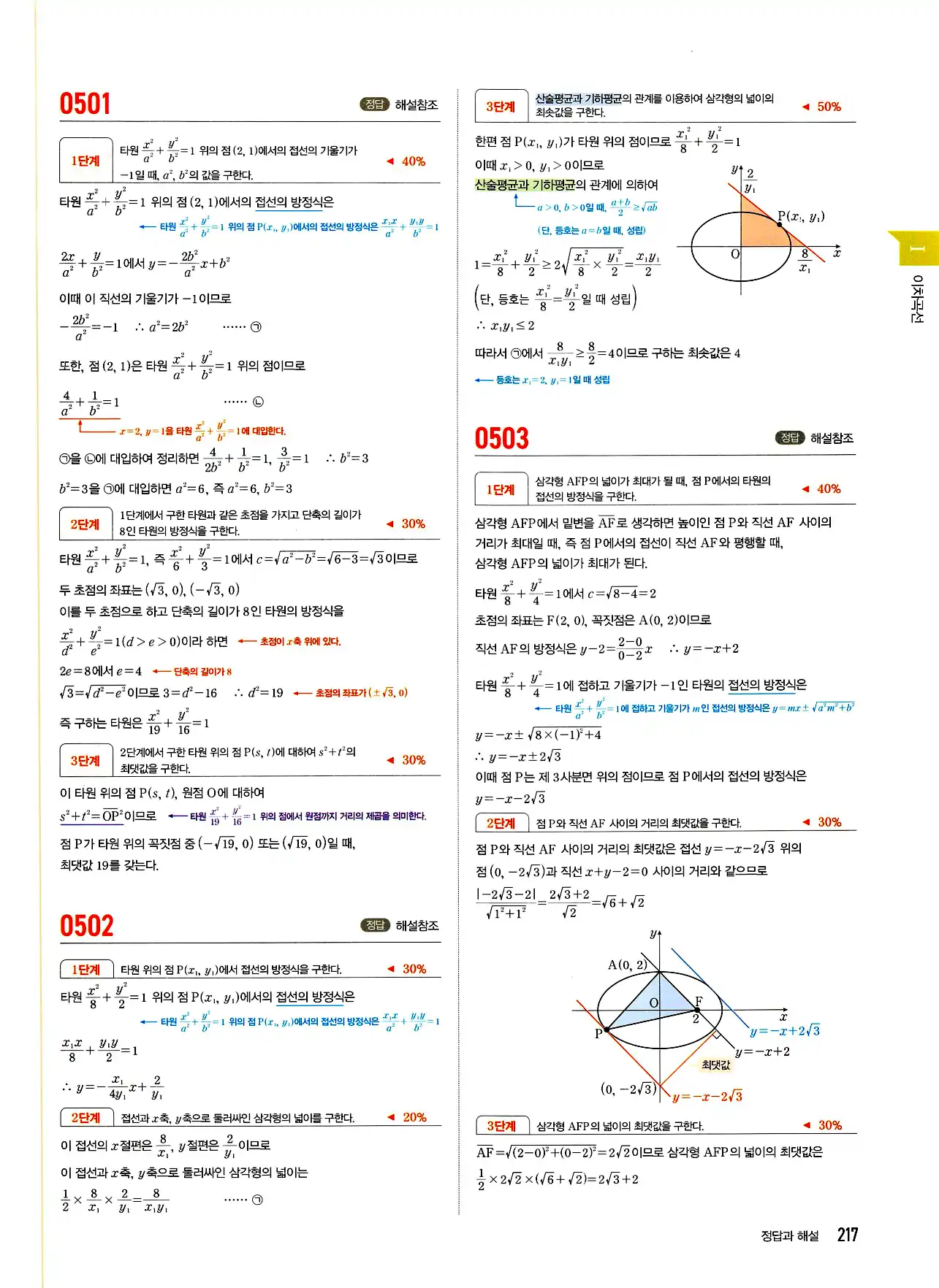 마플시너지 기하 답지 217페이지