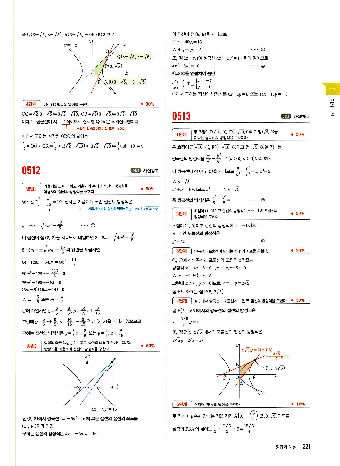 마플시너지 기하 답지 221페이지