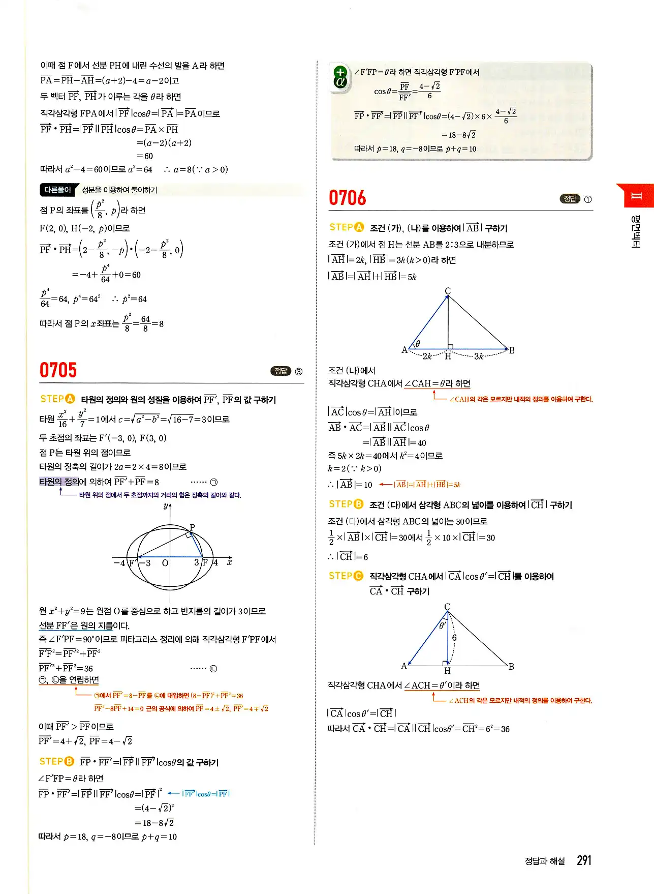 마플시너지 기하 답지 291페이지