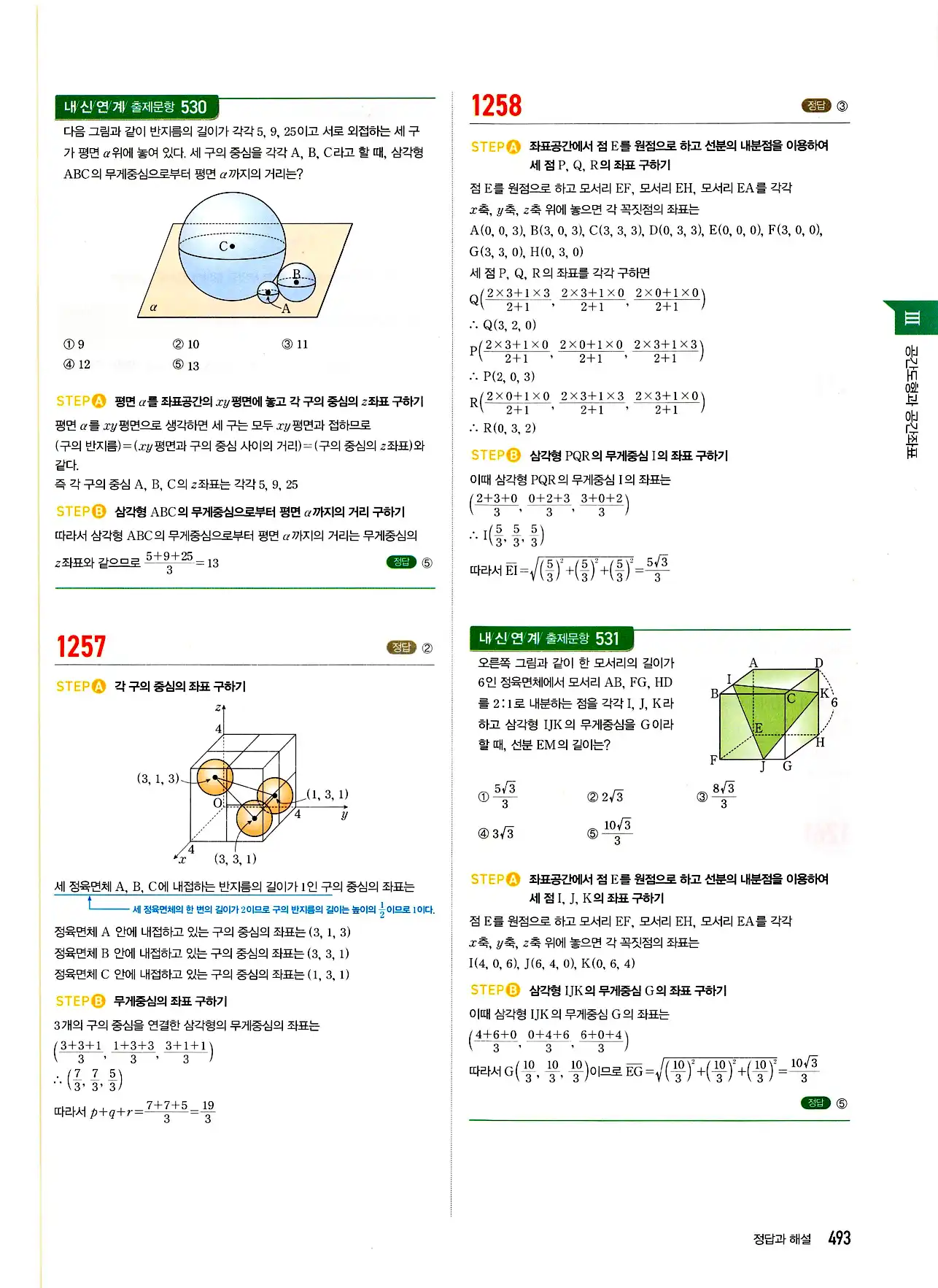 마플시너지 기하 답지 493페이지