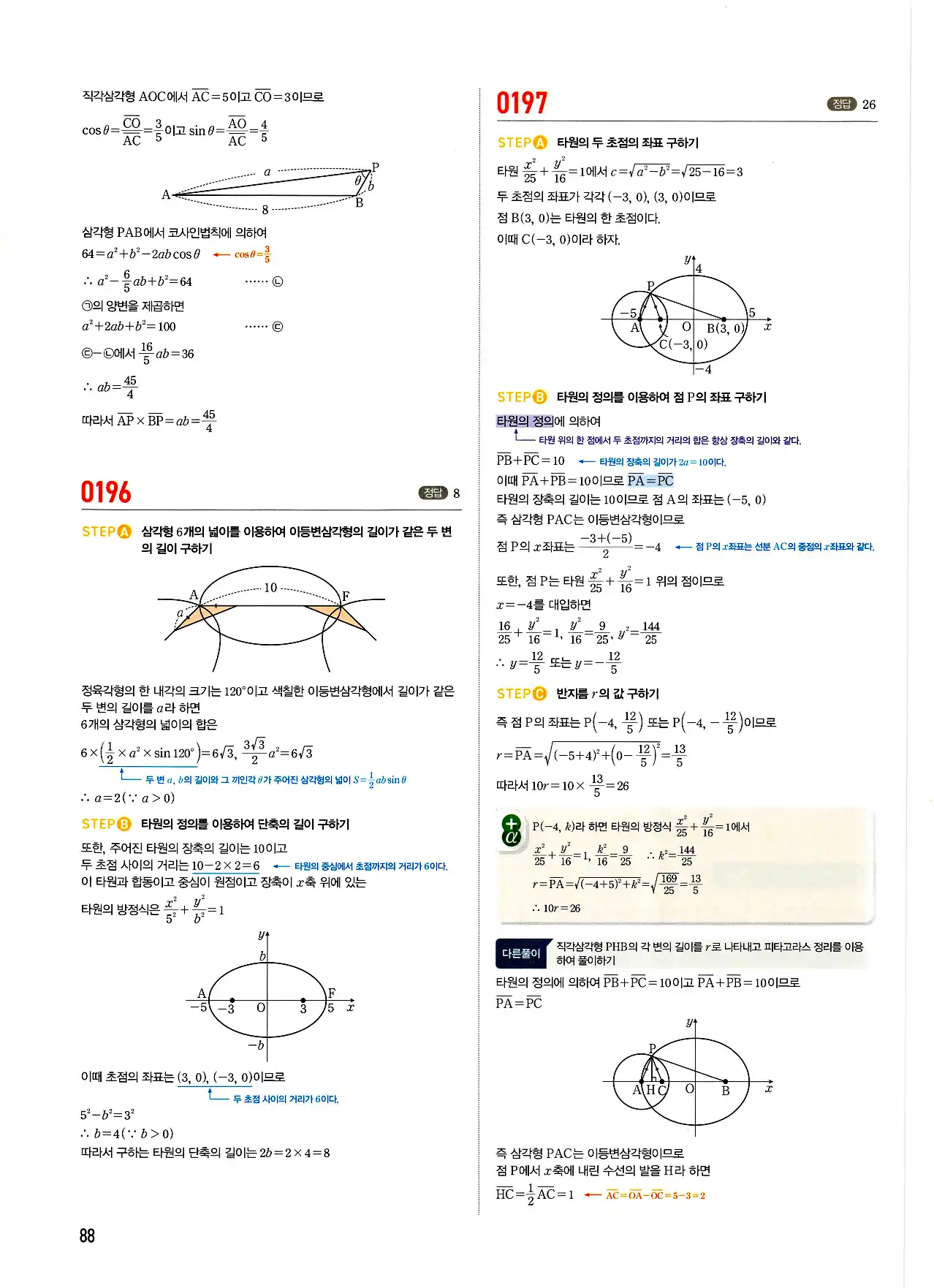 마플시너지 기하 답지 88페이지