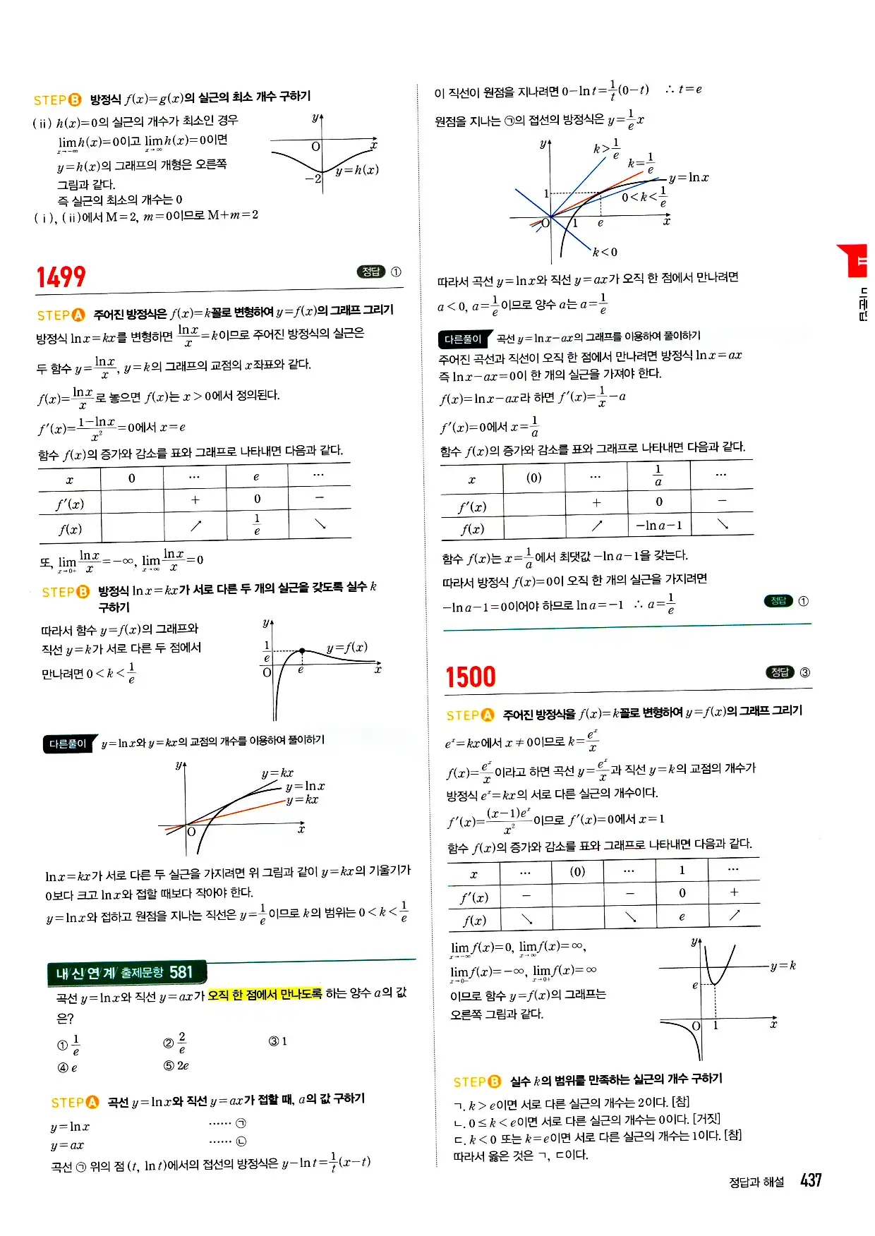 마플시너지 미적분 답지 437페이지