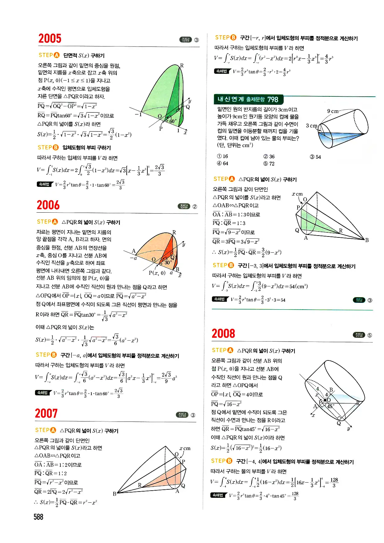 마플시너지 미적분 답지 588페이지