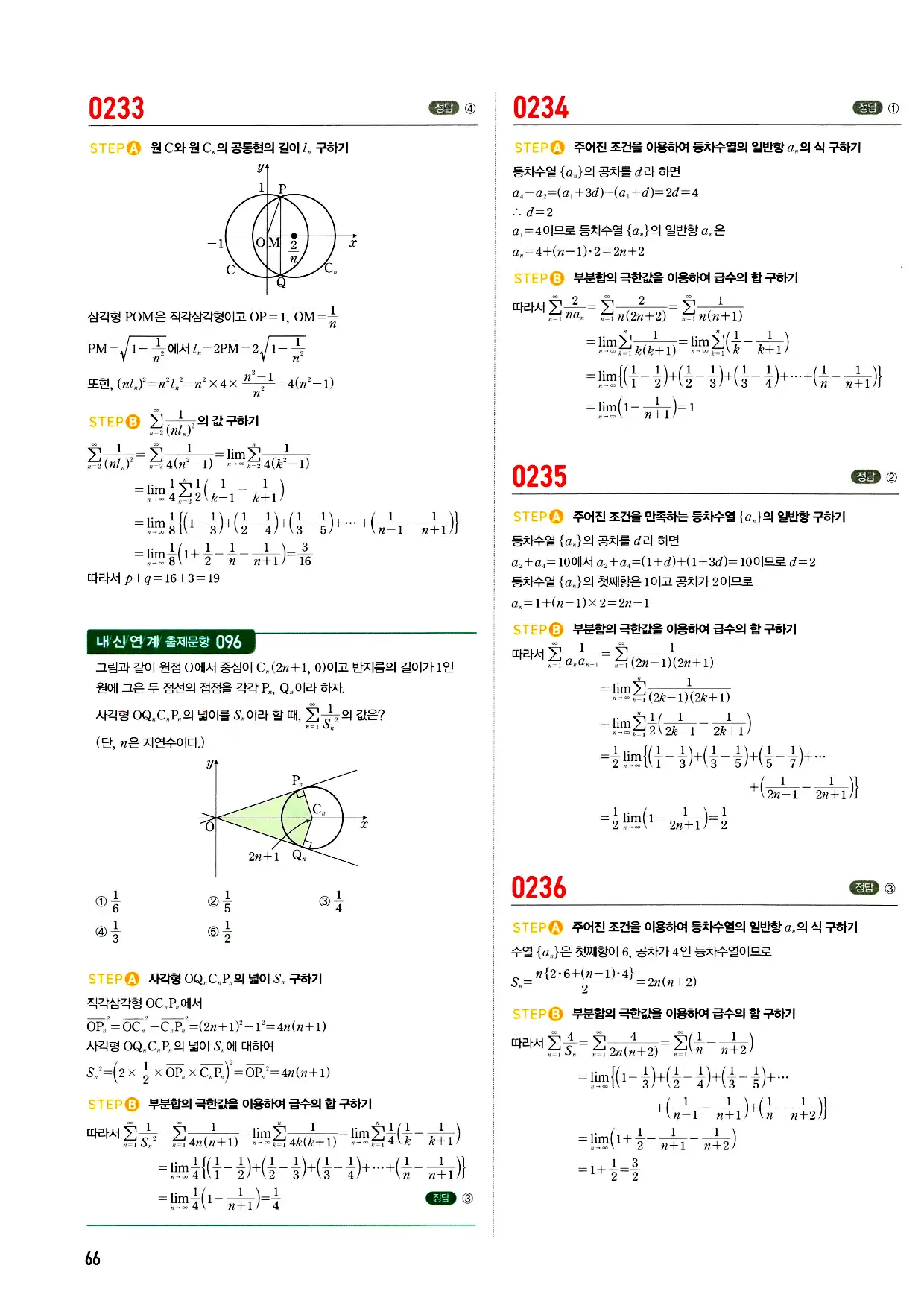 마플시너지 미적분 답지 66페이지