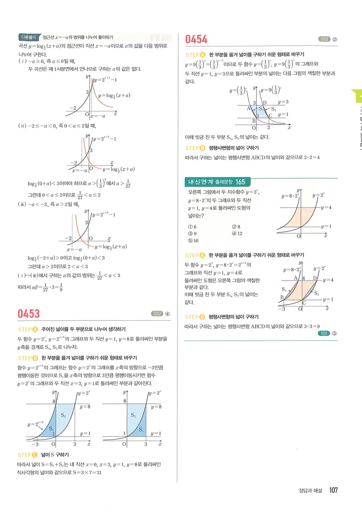 마플 시너지 수학1 답지 107페이지