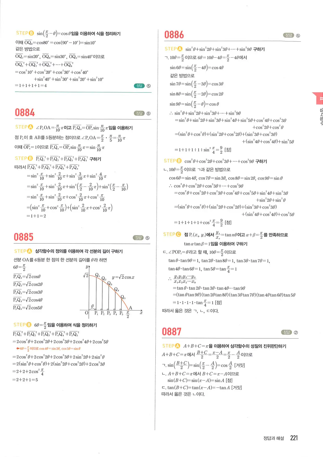 마플 시너지 수학1 답지 221페이지