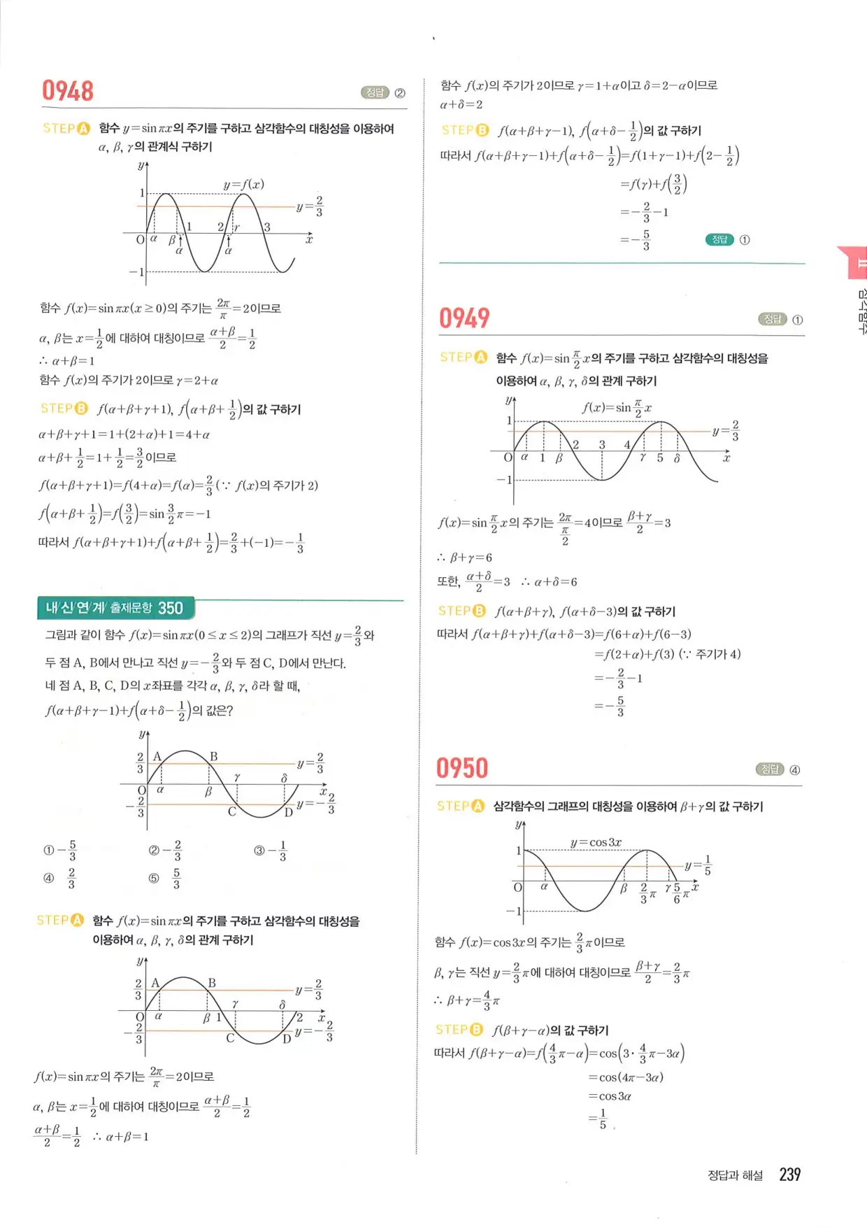 마플 시너지 수학1 답지 239페이지