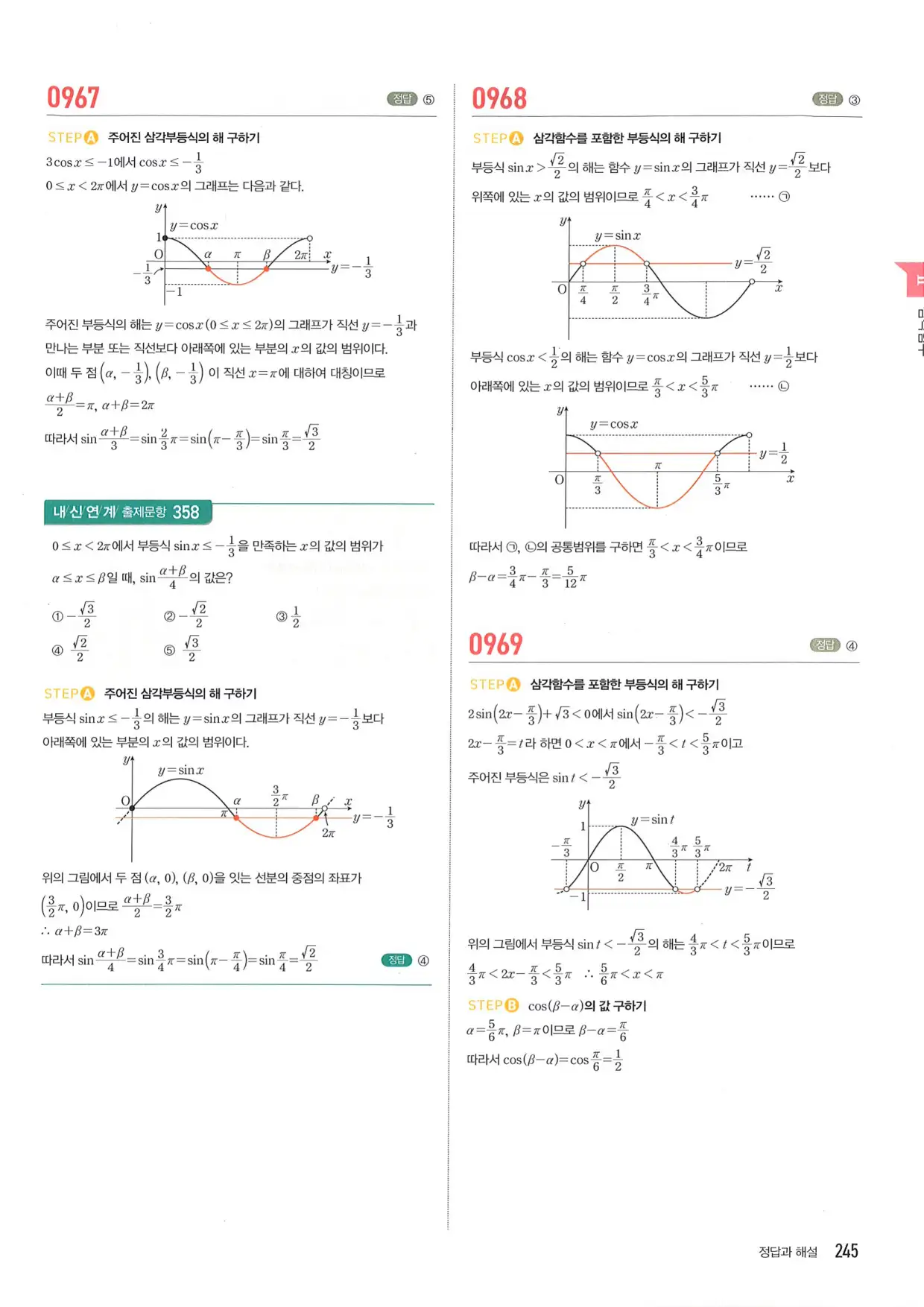 마플 시너지 수학1 답지 245페이지