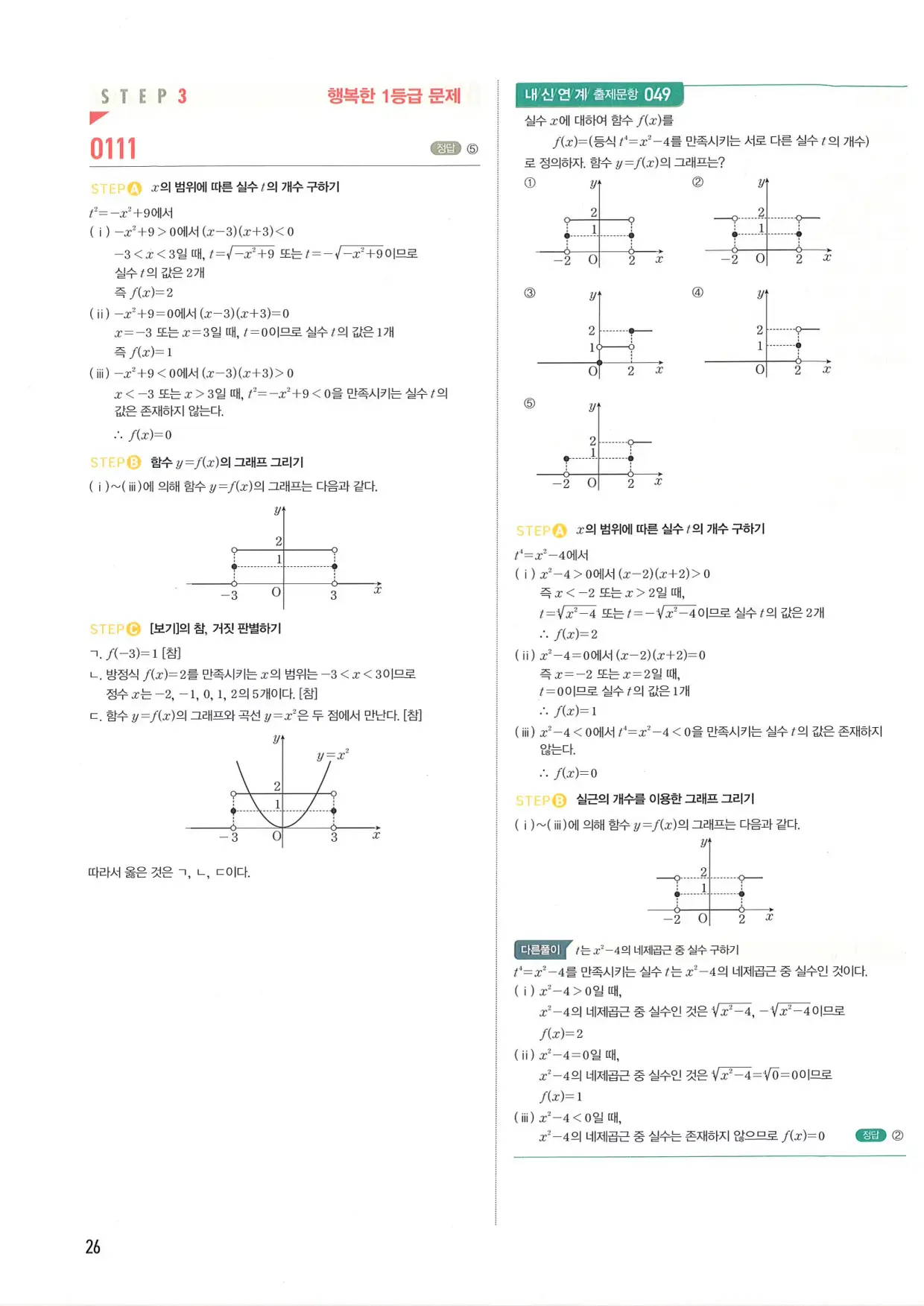 마플 시너지 수학1 답지 26페이지