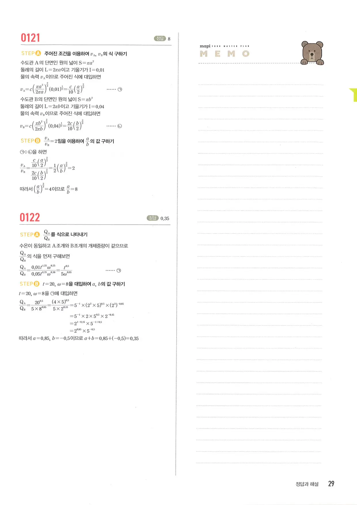 마플 시너지 수학1 답지 29페이지