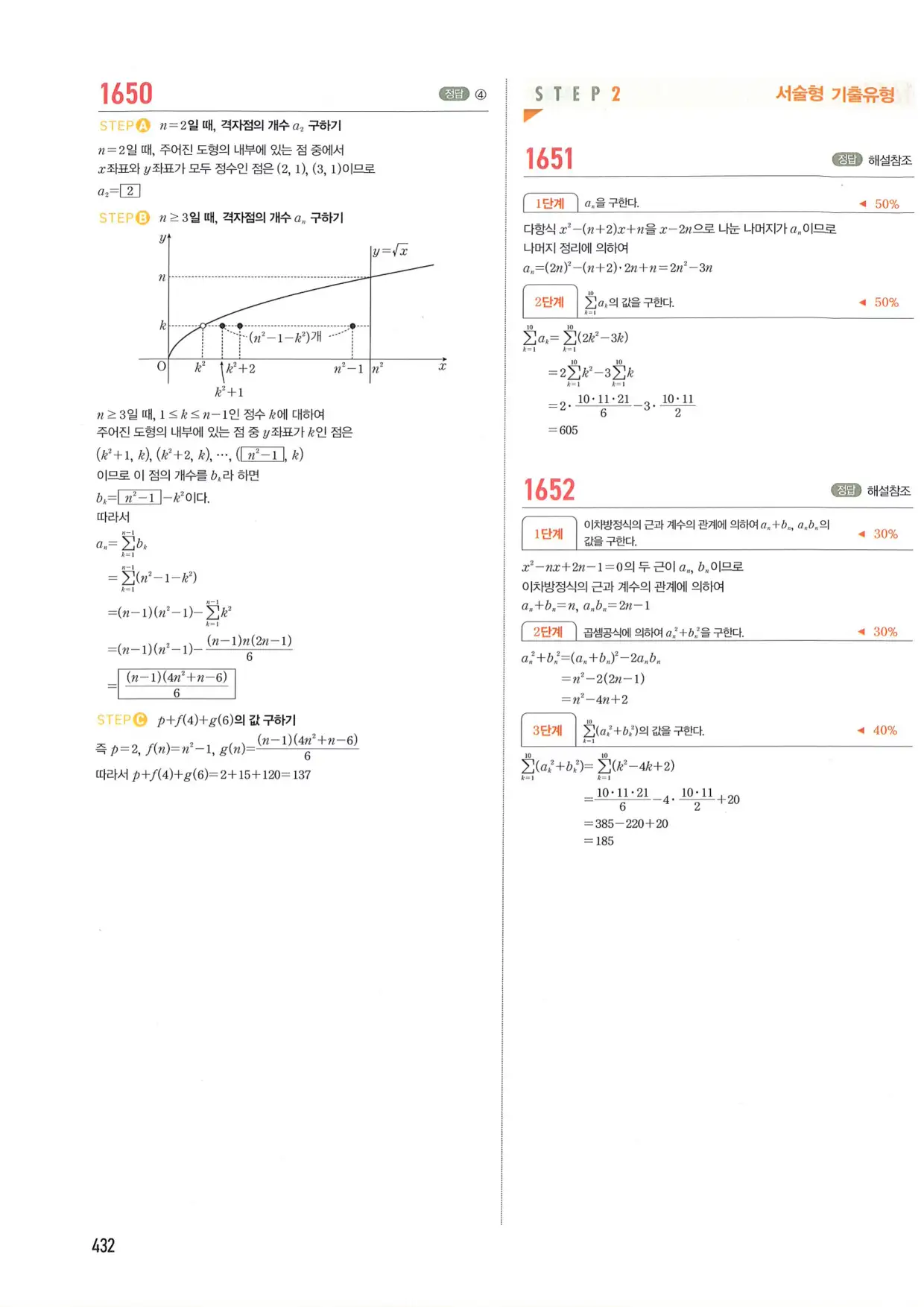 마플 시너지 수학1 답지 432페이지