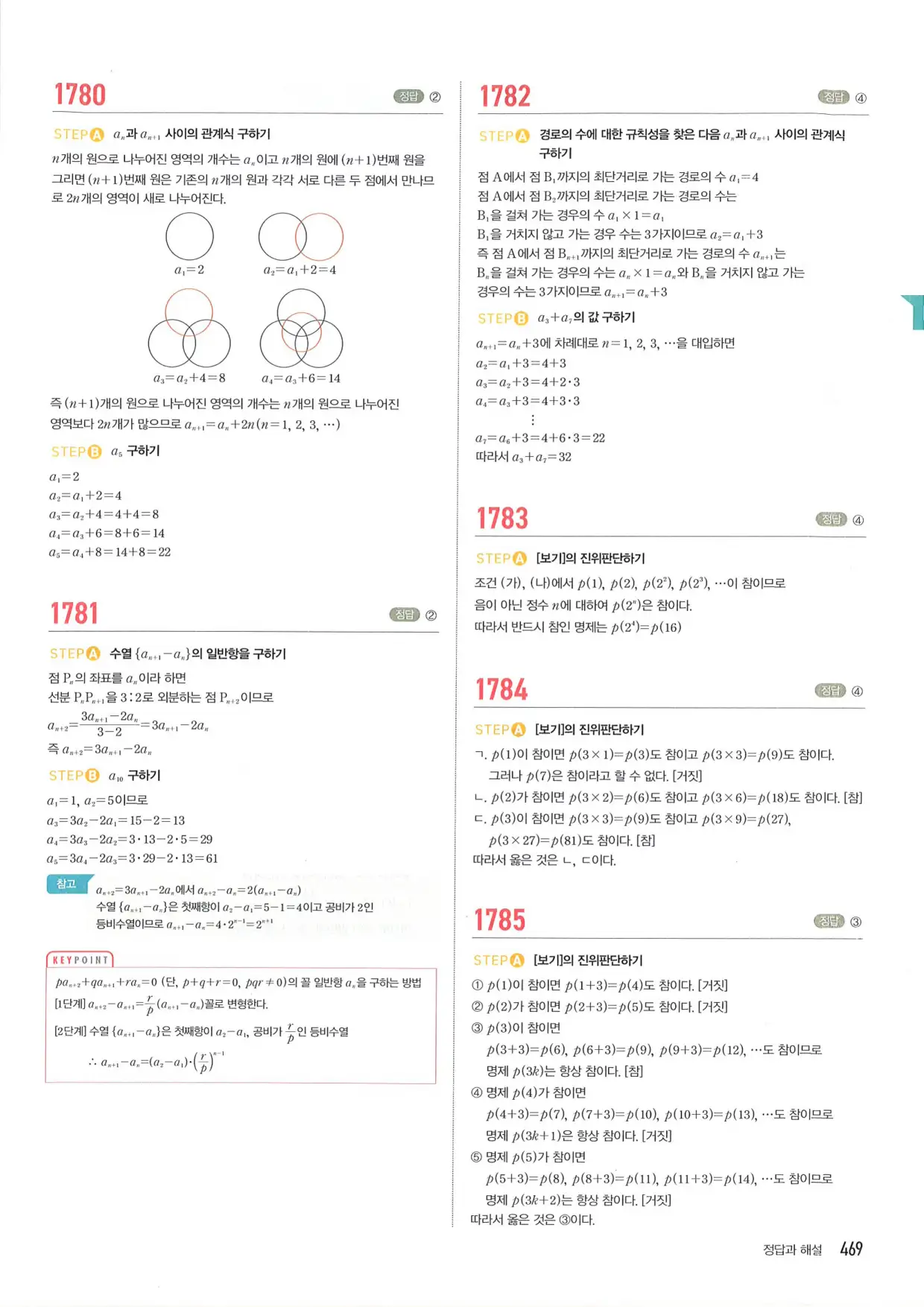 마플 시너지 수학1 답지 469페이지