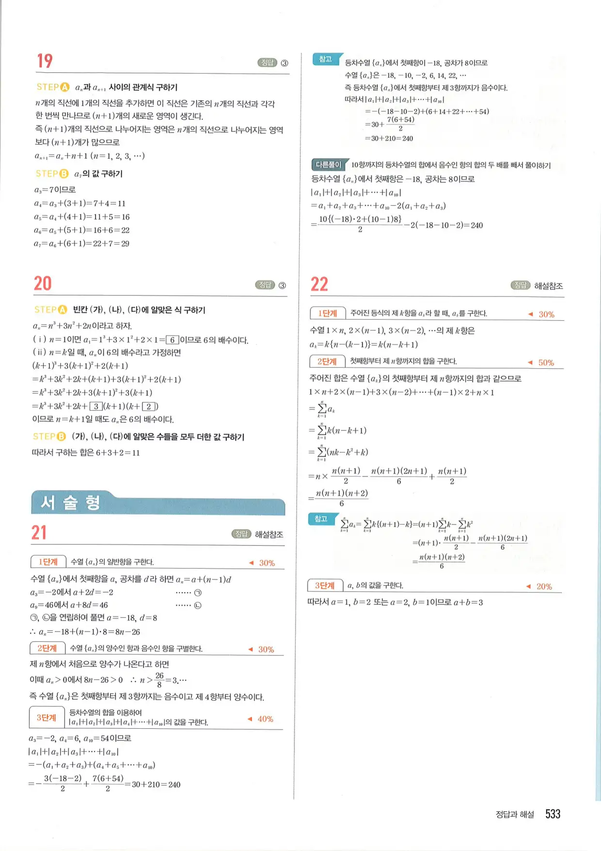 마플 시너지 수학1 답지 533페이지