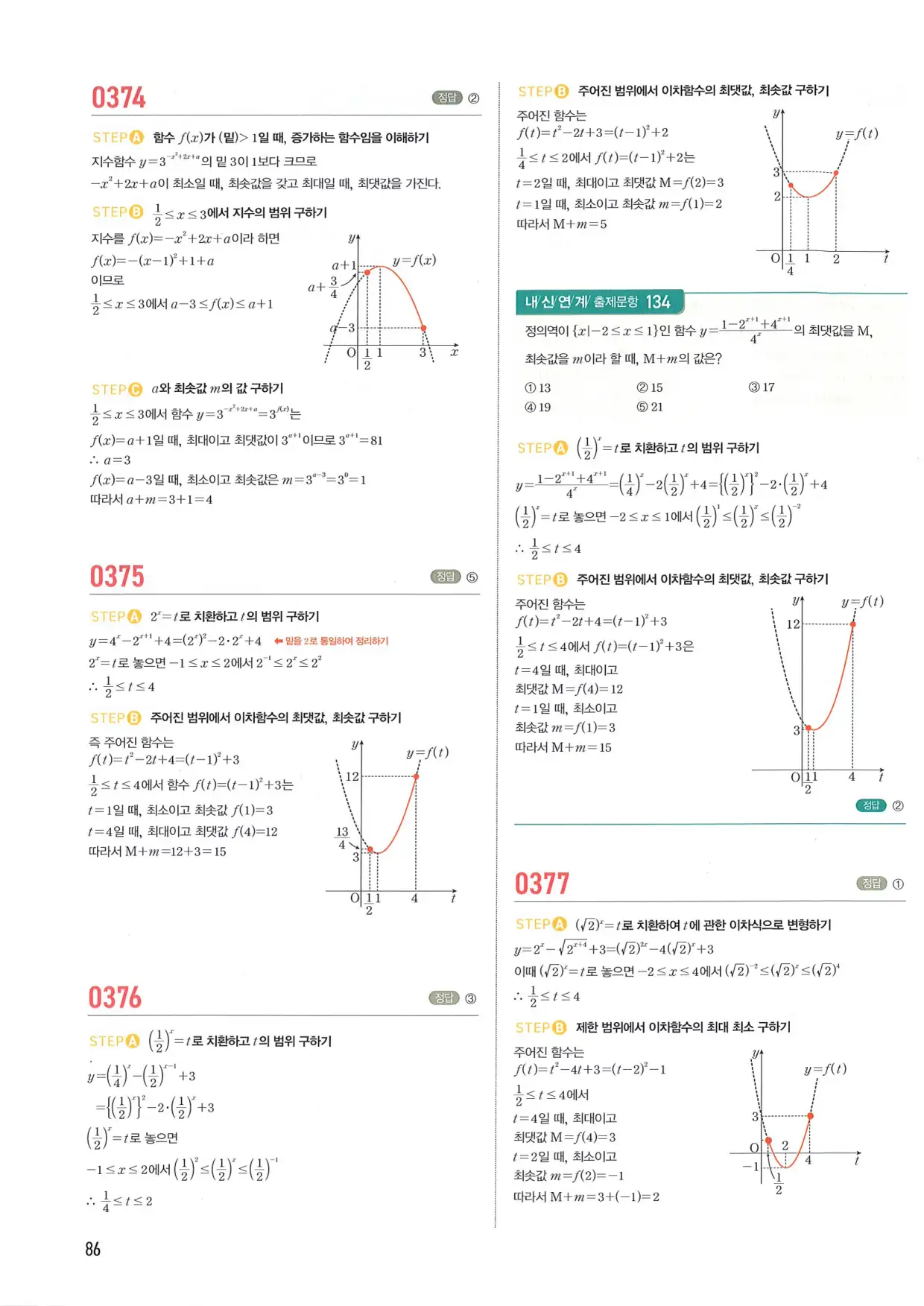마플 시너지 수학1 답지 86페이지