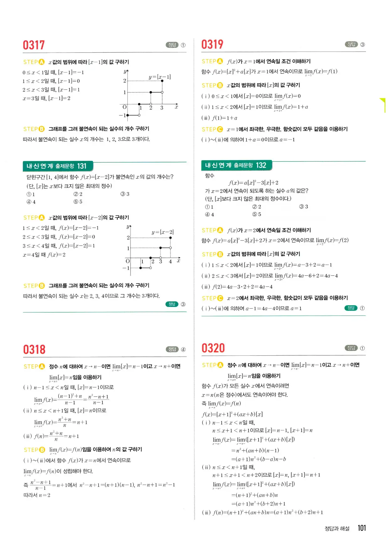 마플시너지 수학2 답지 101페이지 해설