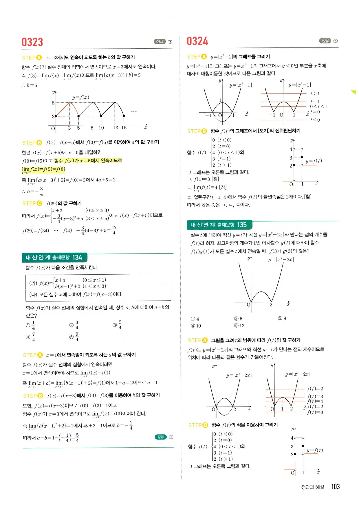 마플시너지 수학2 답지 103페이지 해설