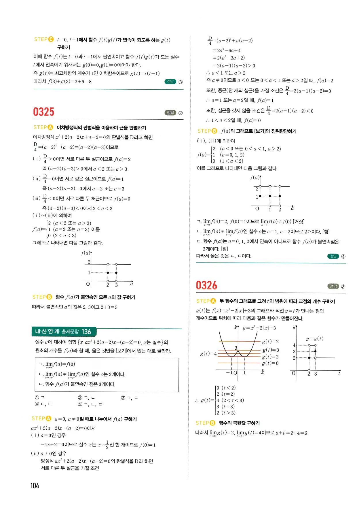 마플시너지 수학2 답지 104페이지 해설