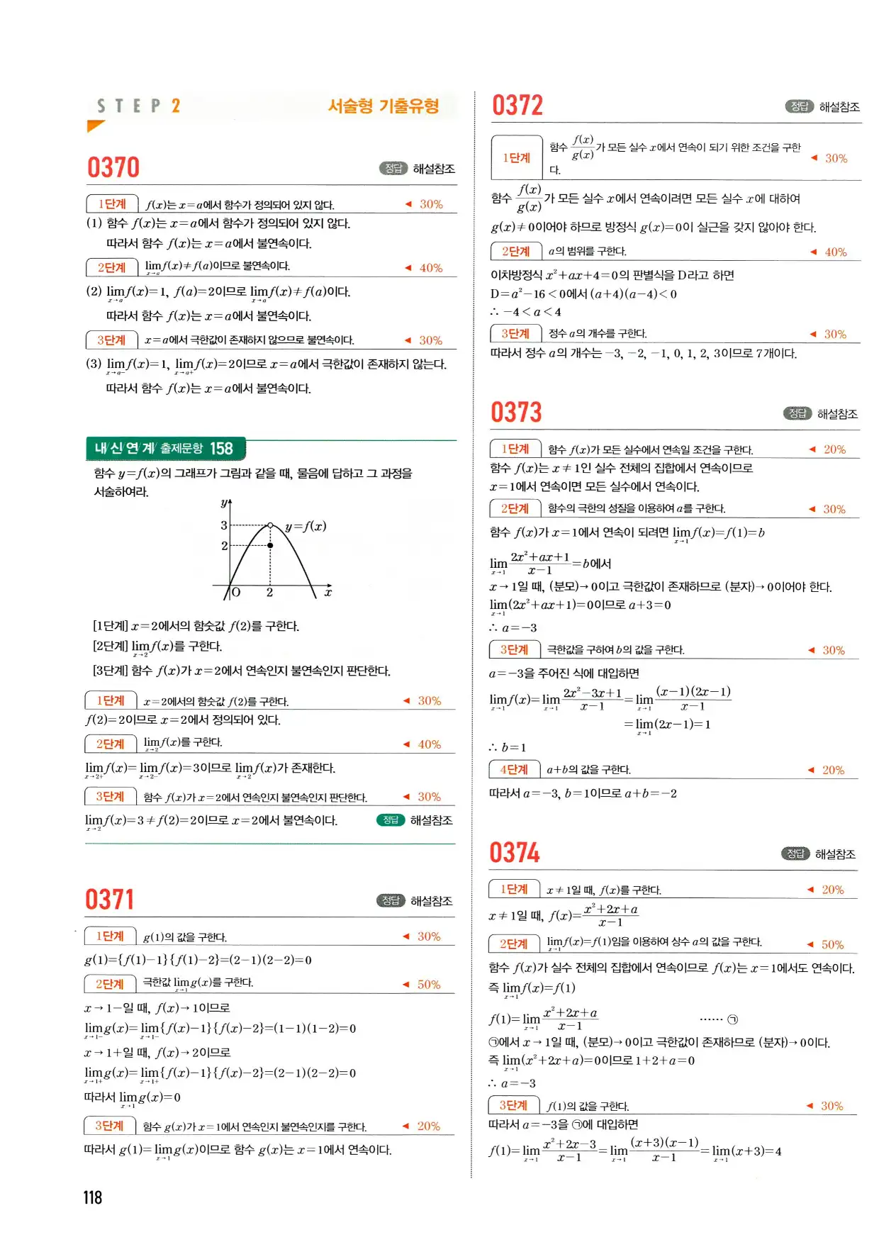 마플시너지 수학2 답지 118페이지 해설