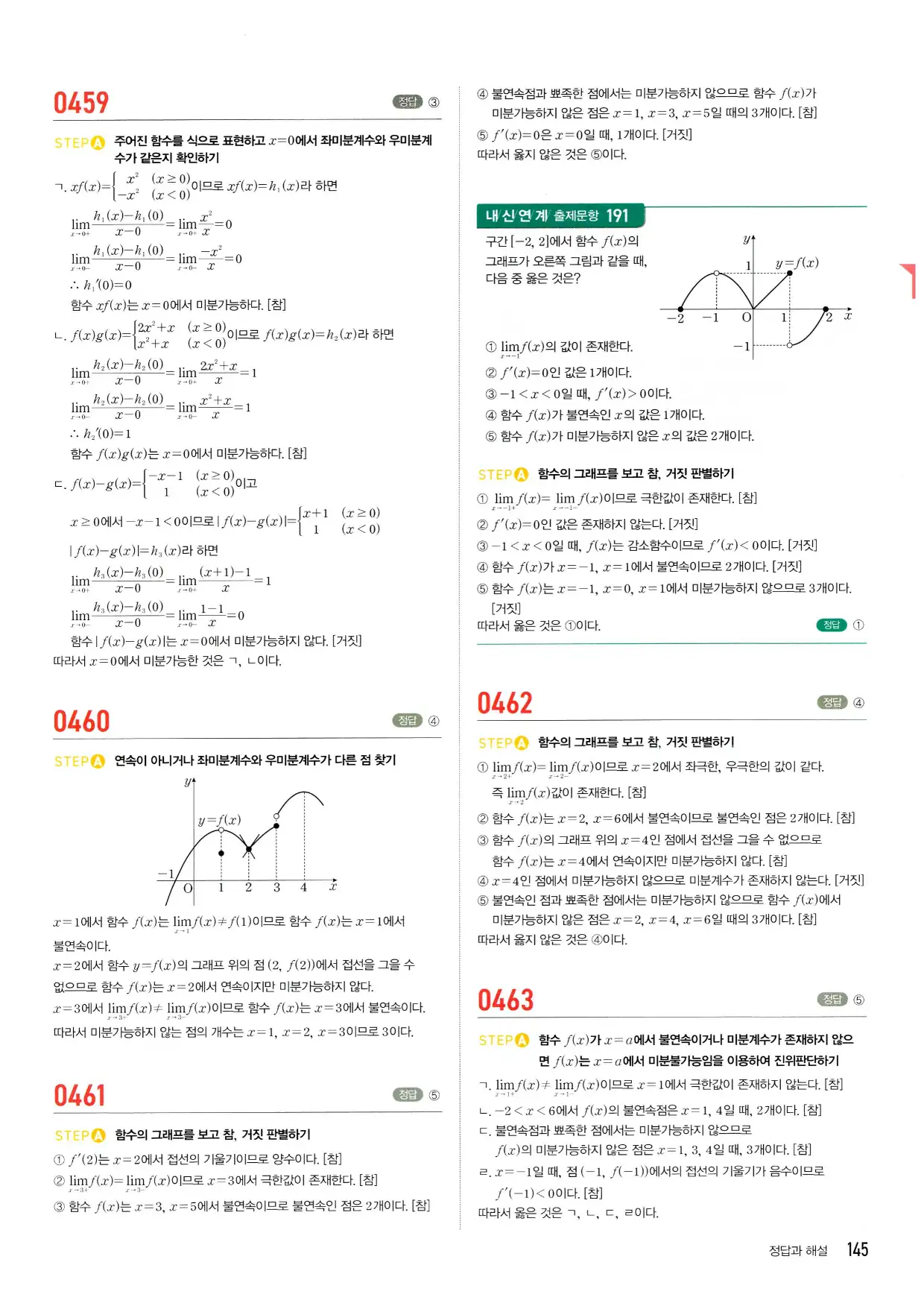 마플시너지 수학2 답지 145페이지 해설