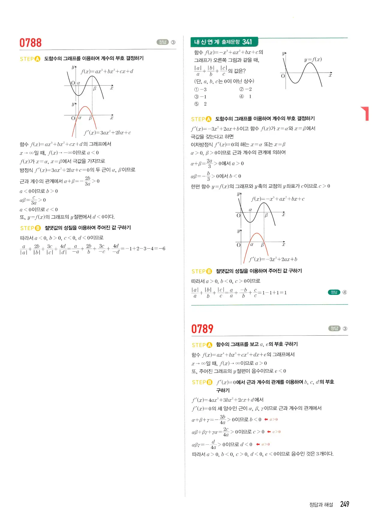 마플시너지 수학2 답지 249페이지