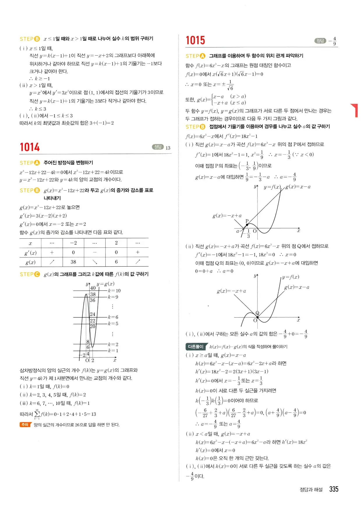마플시너지 수학2 답지 335페이지