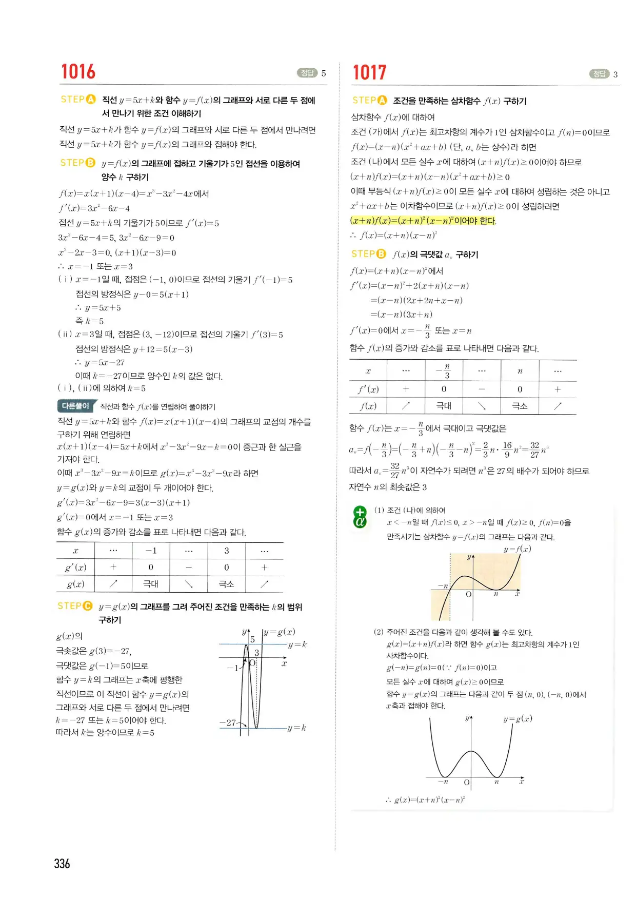 마플시너지 수학2 답지 336페이지