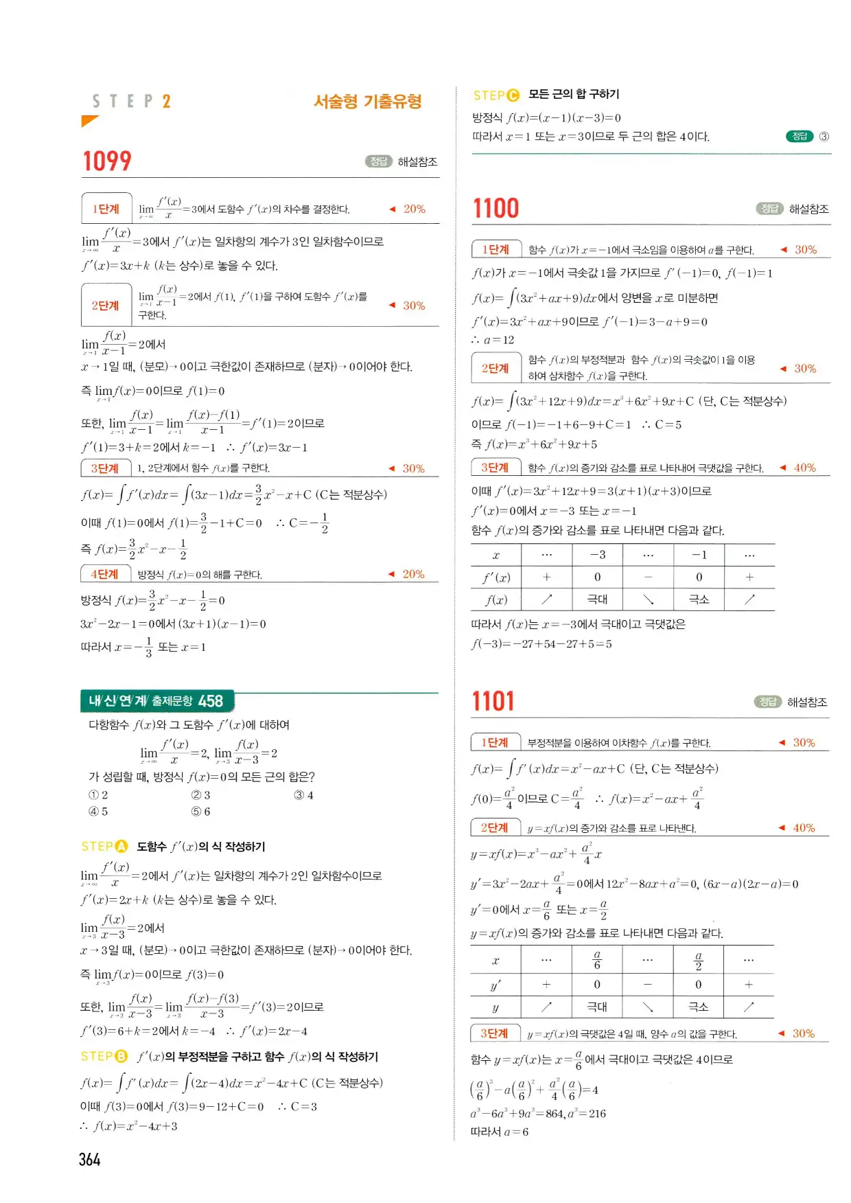 마플시너지 수학2 답지 364페이지