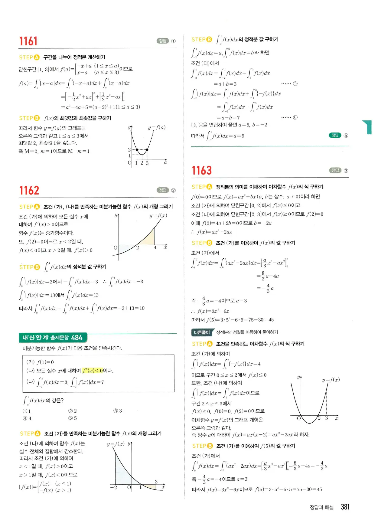 마플시너지 수학2 답지 381페이지