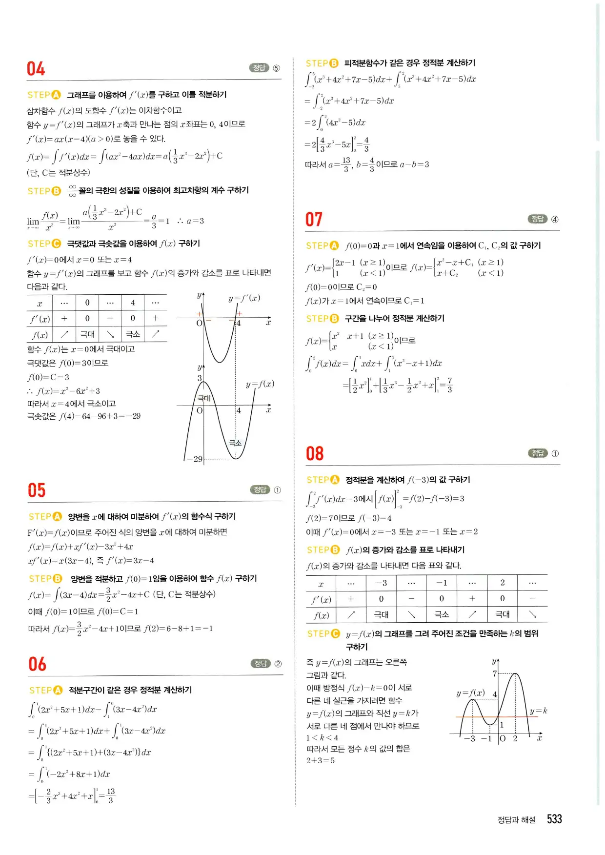 마플시너지 수학2 답지 533페이지
