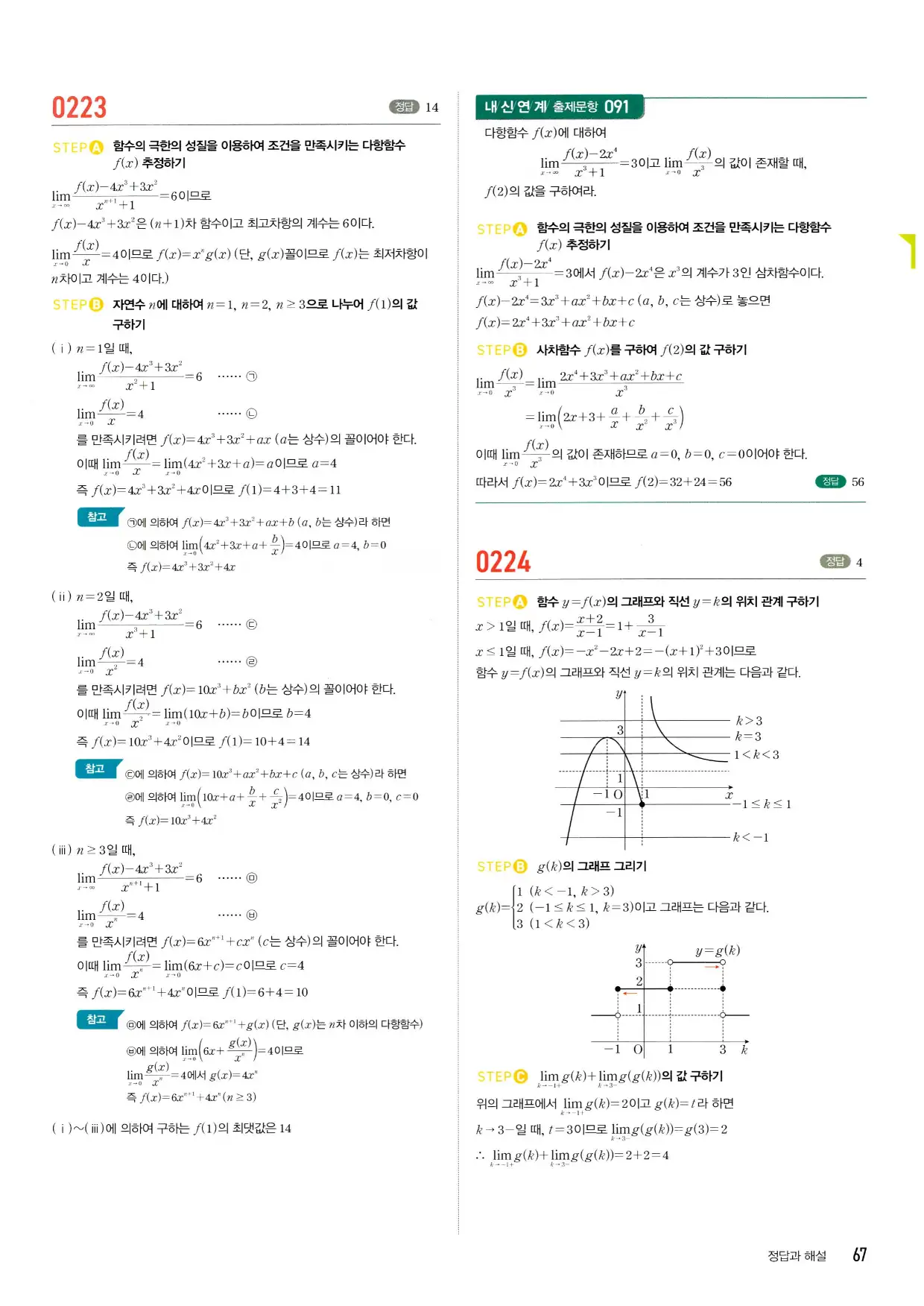 마플 시너지 수학2 답지 67페이지
