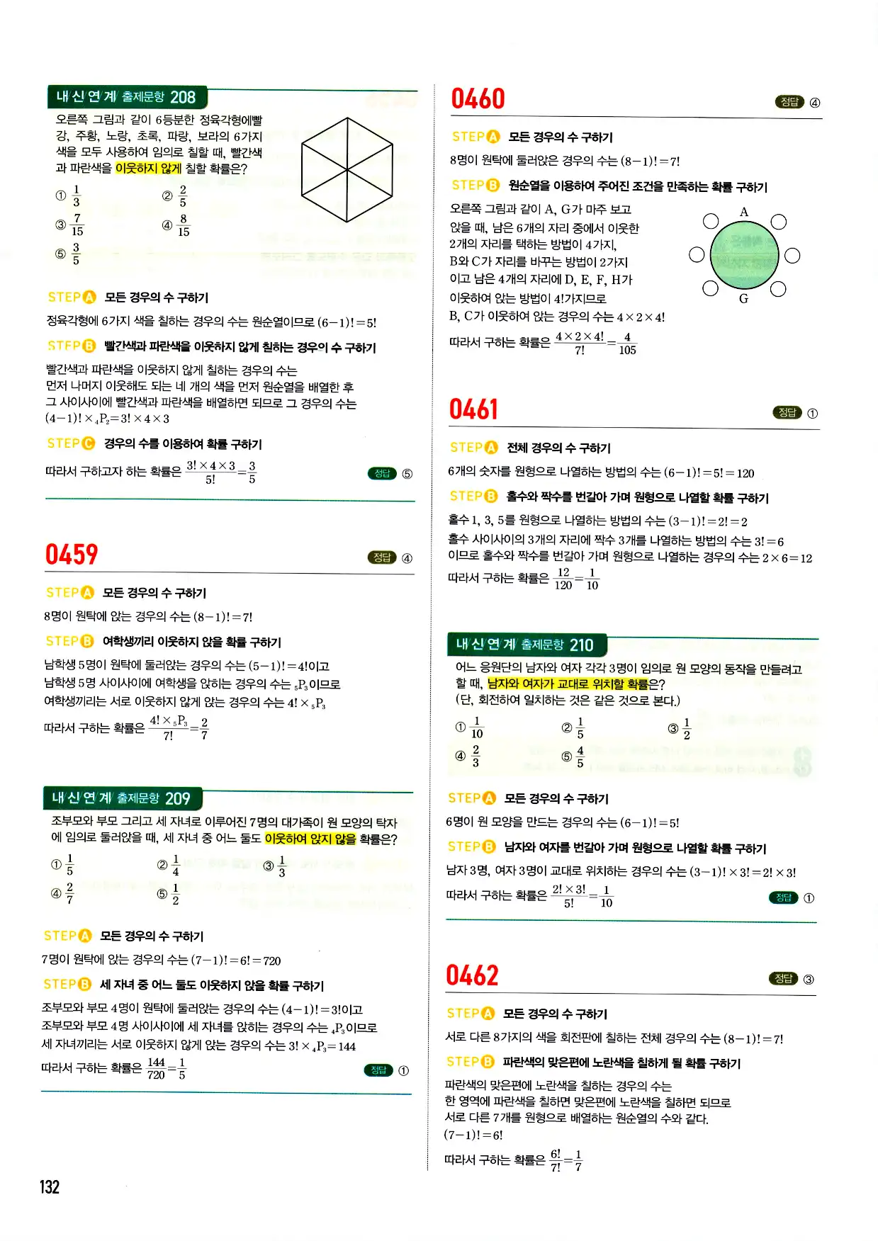 마플시너지 확률과 통계 답지 132페이지