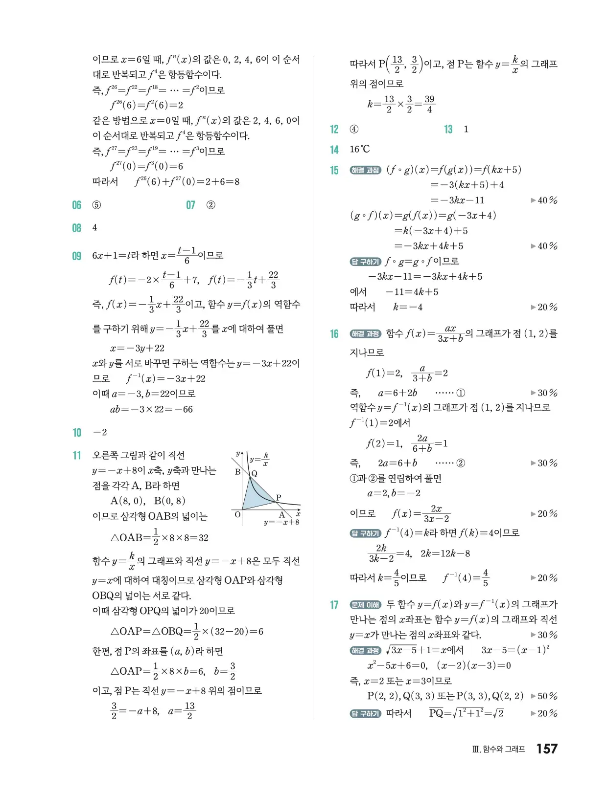 미래엔 공통수학2 답지 747p