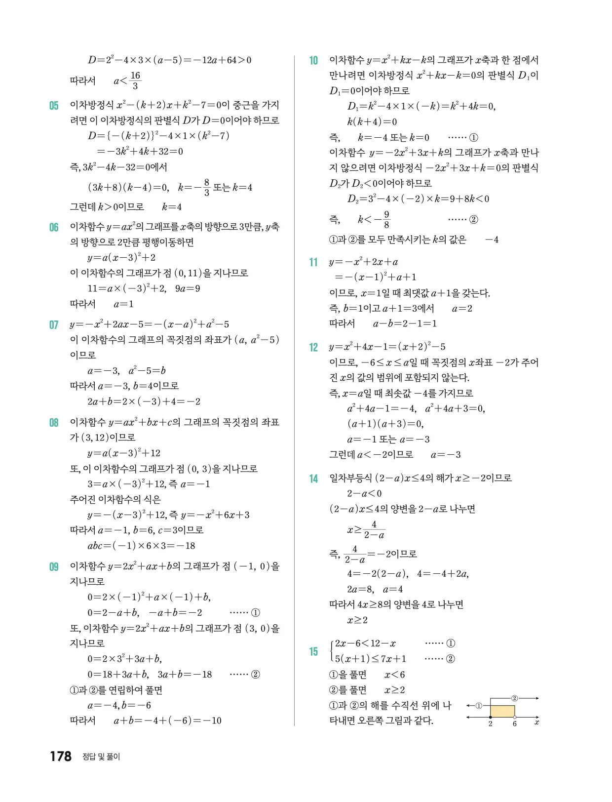 미래엔 기본수학 1 답지 736p