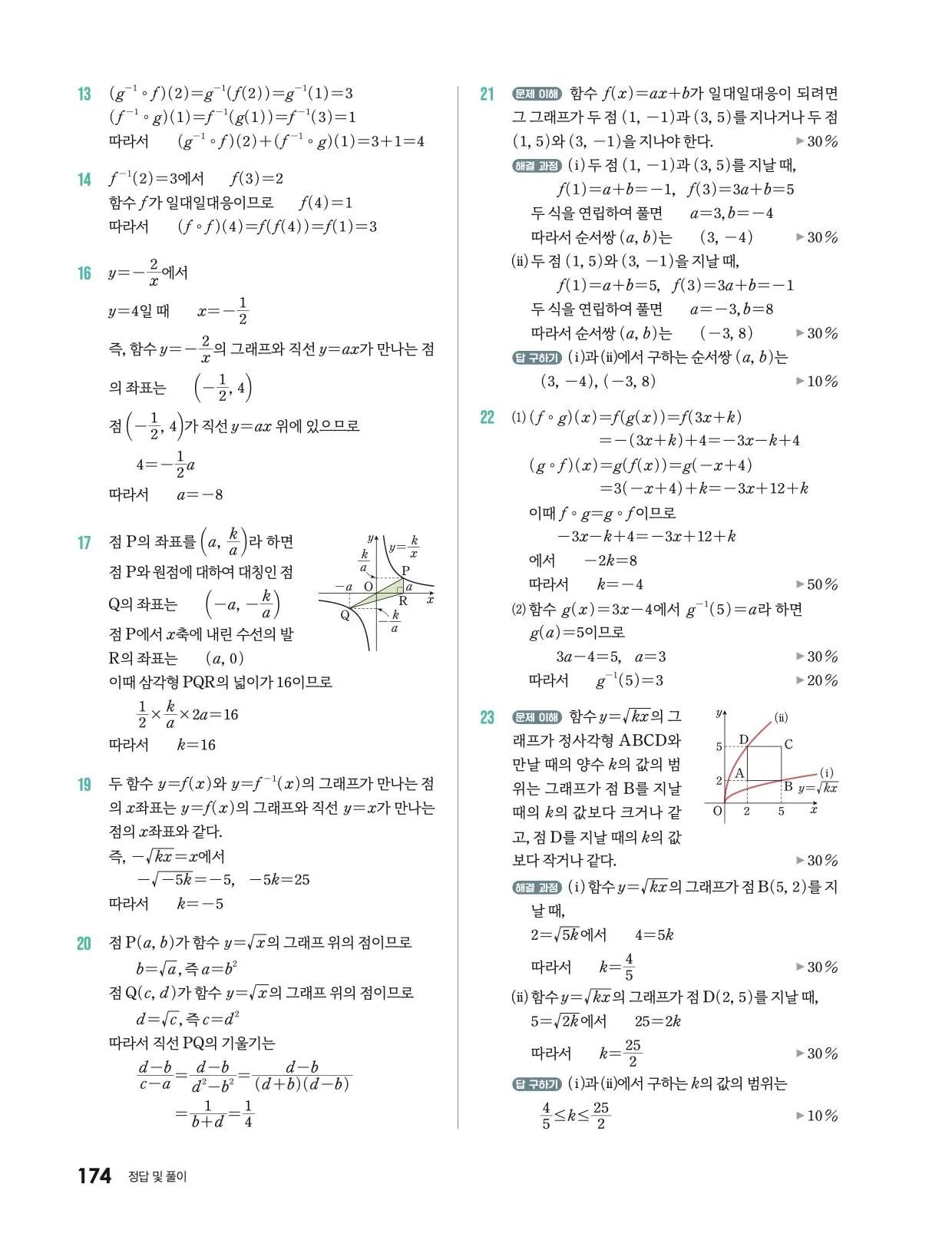 미래엔 기본수학2 답지 698p