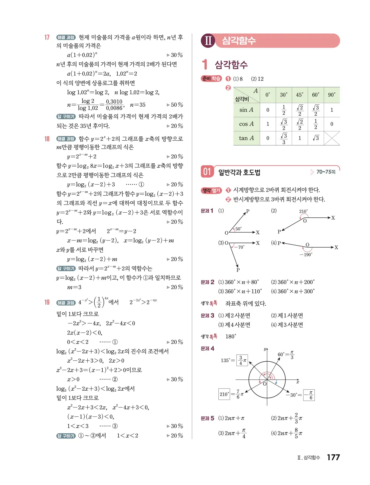 미래엔 대수 답지 654p